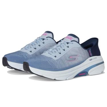 Imagem de Skechers Tênis feminino Max Cushion Arch Fit 2.0 Adelphi Hands Free Slip-ins, Azul-marinho/rosa, 41