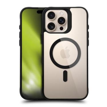 Imagem de Head Case Designs Capa protetora preta à prova de choque [proteção de grau militar] compatível com Apple iPhone 16 Pro Max e compatível com MagSafe