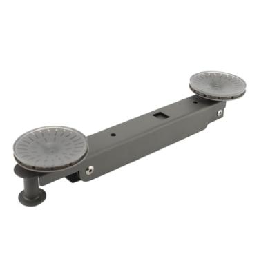 Imagem de Hztyyier Rack de Secagem de Roupas Dobrável Com Ventosa, Rack de Secador de Roupas Montado na Parede Com Design Com Fenda e Gancho Pequeno, de Secagem de Portátil de Aço Carbono para Viagens (Cinza)