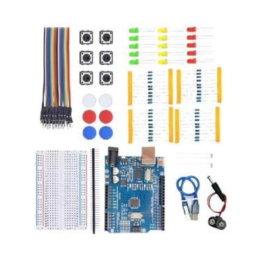Imagem de Kit De Iniciação Eletrônica DIY UNO R3 Arduino 12 Em 1 Placa De Circui
