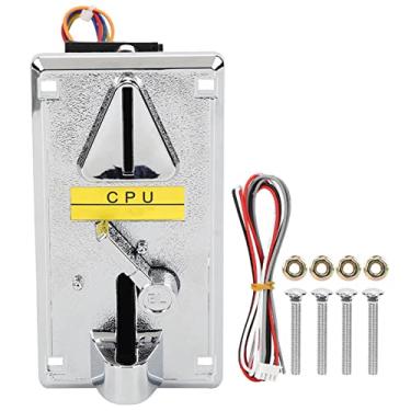 Imagem de Painel de galvanoplastia de controle de programa de CPU seletor de moeda comparativo com tampa articulada para jogos de e máquinas de venda automática 1 parafuso de bolsa e cabo