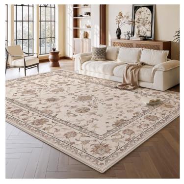 Imagem de SPXMQSS Tapetes para sala de estar, tapete lavável para quarto, macio e antiderrapante, resistente ao desgaste para quarto, sala de jantar, cabeceira, corredor, K 120 x 200 cm