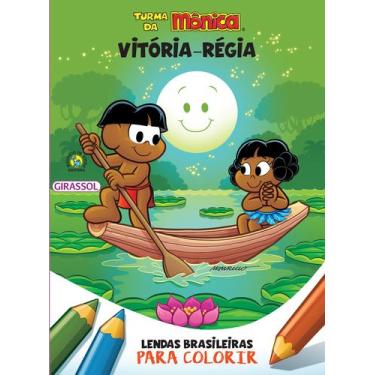 Imagem de Livro - Turma da Mônica - Lendas Brasileiras para Colorir - Vitória-ré