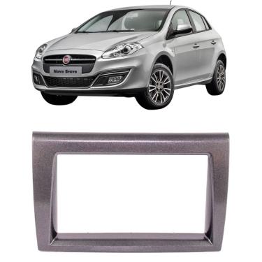 Imagem de Moldura 2 Din Bravo 2012 à 2016 Grafite Brilhante Painel Central Multimidia 6.2 e 7 Polegadas Som