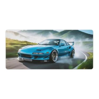 Imagem de HouLaiZhe JDM Car MR2 Mountain Top Drift Cool Gaming Mouse Pads JDM Car Desk Pads Grandes Mousepads para teclado de mesa de computador Mat40 x 90 cm
