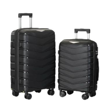 Imagem de Conjunto De Malas Viagem Bordo 10 Kg E 23 Kg Inquebrável Preta