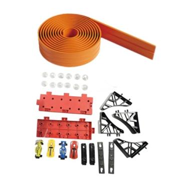 Imagem de MotiveTech Pista de Corrida Flexível com Ventosas para Carrinhos de Brinquedo, 4 M, Multifuncional, Enrolável E Portátil para Crianças a Partir de 3 Anos.