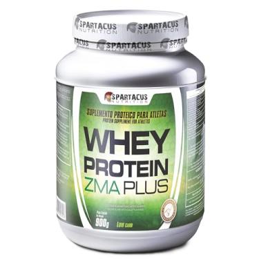 Imagem de Whey Protein ZMA Plus Spartacus 900g Proteina Concentrada Magnesio Zinco Low Carb Linha Atletas Uso Adulto Sem Gluten (900, Baunilha)