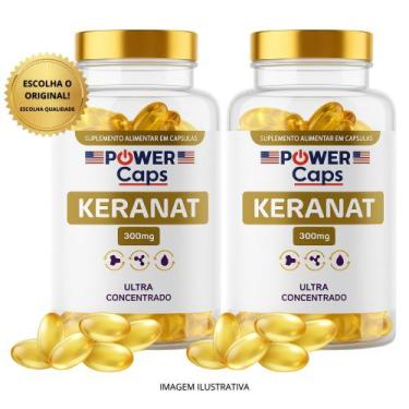 Imagem de Keranat 300mg Kit 120 Cápsulas Premium - Power caps