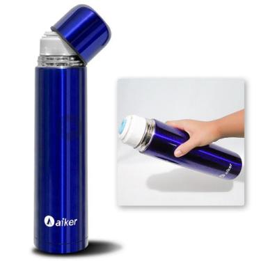 Imagem de Garrafa Térmica Inox 1 Litro Aiker, Azul