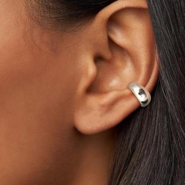 Imagem de Brincos de ouro grosso para mulheres - acessórios de joias de moda irregulares 18 K não mancham - Peças modernas para uso diário - A ponta mais larga é de 5,4 mm - ouro/prata, standard, Cobre, Sem