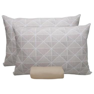 Imagem de Jogo de Lençol Portallar Doce Vida Fronha 100% Algodão Casal San Carlos/Bege Caqui