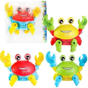 Imagem de Brinquedo de caranguejo eletrico infantil com luzes, sons e movimentos, vivido - Cores sortidas