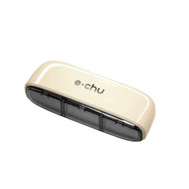 Imagem de Organizador de Pílulas Três Compartimentos Estojo Multifuncional para Armazenamento Medicamentos com Tampas que Fecham Firmemente Plástico Comestível Seções Espaciosas Cápsulas e Vitamínas Portátil Vi