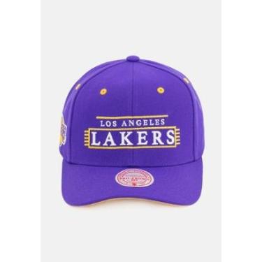 Imagem de Boné Mitchell & Ness Aba Reta Los Angeles Lakers Masculino-Masculino