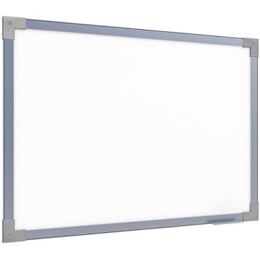 Imagem de Lousa Branca Quadro Branco 120x90cm + 4 Pincel Marcadores + 1 Apagador Didática Média