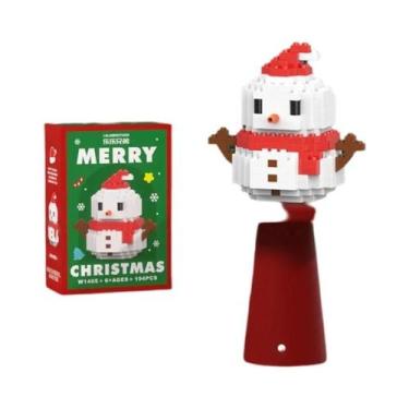 Imagem de Brinquedo De Blocos De Montar DIY De Natal: Papai Noel, Boneco De Neve