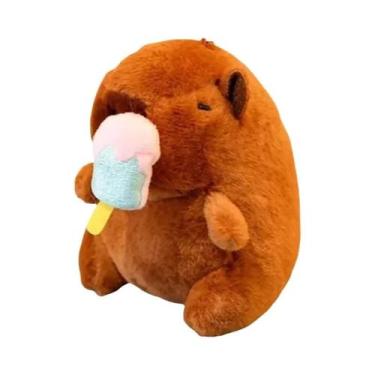 Imagem de Chaveiro De Capivara De Pelúcia Fofo De 12cm, Brinquedo De Desenho Ani