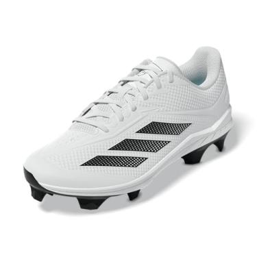 Imagem de adidas Tênis de beisebol masculino Adizero Electric 2.0 TPU, Branco/Preto/Branco, 42