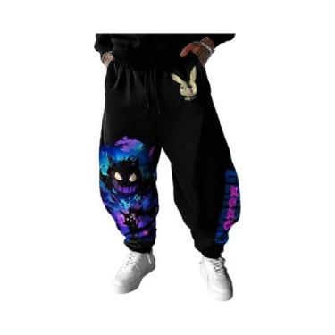 Imagem de Calças De Moletom Masculinas De Tamanho Grande, Marca Pokémon, Ajuste 