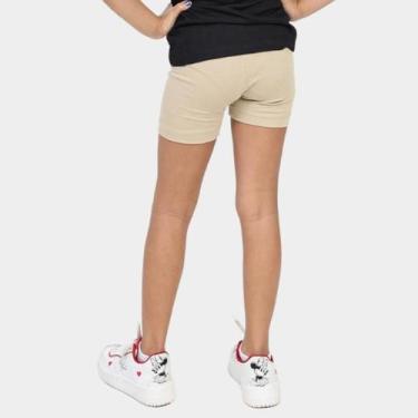 Imagem de Bermuda Legging Infantil Algodão Cotton Lisa - Techmalhas, Bege, 16