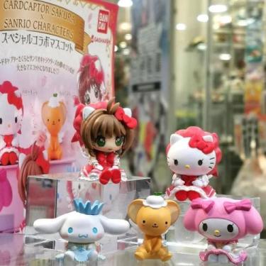 Imagem de Conjunto De Mini Bonecas Decorativas Hello Kitty 5 Peças Figura De Ani