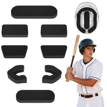 Imagem de Shupakul 1 conjunto de enchimento de capacete de rebatida, kit universal de ajuste de acolchoamento de capacete de 0,79 polegadas de espessura, substituição de capacetes esportivos para apanhadores de