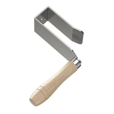 Imagem de Ｂｅｓｇａ Grampo auxiliar para instalação de painéis de teto, ferramenta de fixação com cabo de madeira que facilita o trabalho e economiza mão de obra.