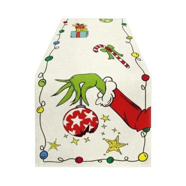 Imagem de Grinch lâmpada colorida corredor de mesa de natal ano novo inverno dec