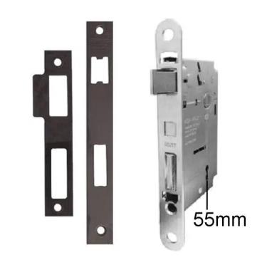 Imagem de Maquina de fechadura Interna Preta St2 55mm Lafonte 1515-Avulsa - LaFo