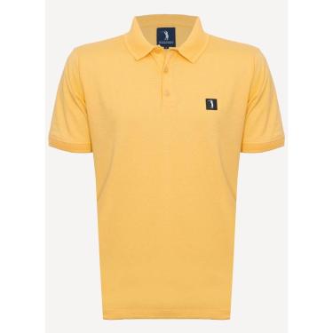Imagem de Camisa Polo Aleatory Lisa Squared Amarela-Masculino