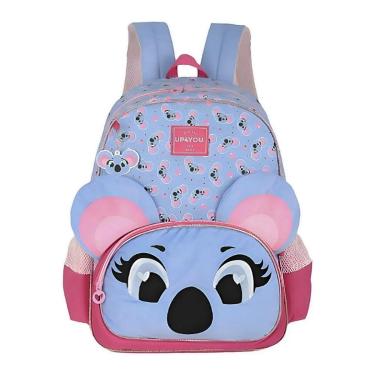 Imagem de Mochila De Costas Infantil Criança Escolar Feminina Coala e Coruja-Feminino