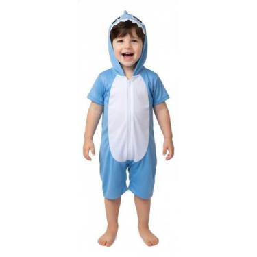 Imagem de Fantasia Infantil Roupa Safari Leão Porco Coelho Tubarão Com Zíper e R