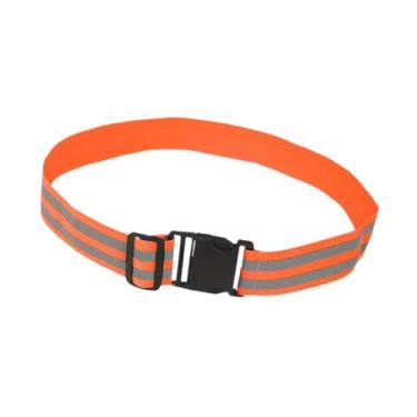 Imagem de YIJU Cinto refletor para corrida ao ar livre, equipamento para ciclismo e proteção contra cães. Ideal para homens, mulheres e para quem pratica atividades, Laranja