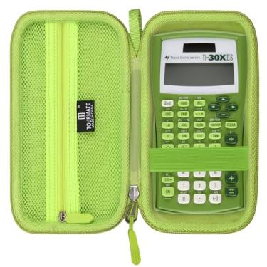 Imagem de Tourmate Capa de viagem rígida de substituição para Texas Instruments TI-30X IIS 2 linhas/TI-30Xa / TI-30XS / TI-36X Pro/Calculadora científica (caixa para venda) (verde)