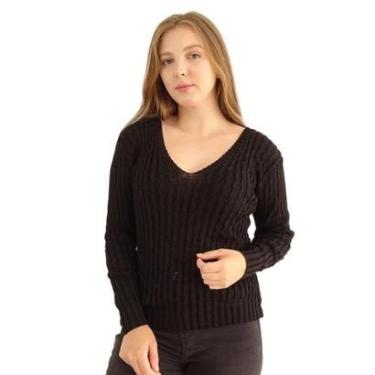 Imagem de Blusa Jj Malhas Trico - Gola V-Feminino