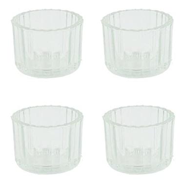 Imagem de Suporte de castiçal de mesa de jantar centro de mesa potes de luz de chá em forma de vidro criativo vela de casamento pilar (P)