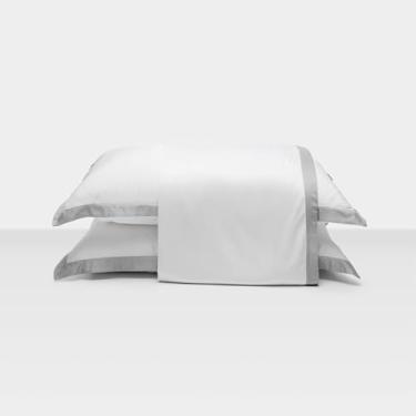 Imagem de Artelassê Jogo de Lençol Queen Bamboo Color Branco/Cinza