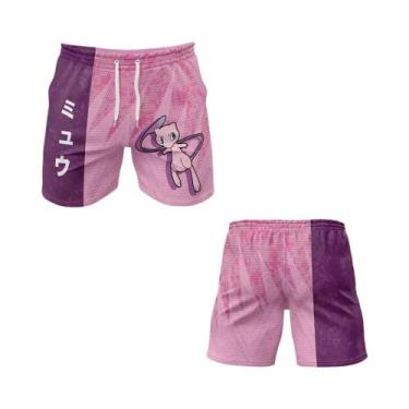 Imagem de Conjunto De Camiseta De Ginástica E Shorts De Cosplay Pokemon Para Hom