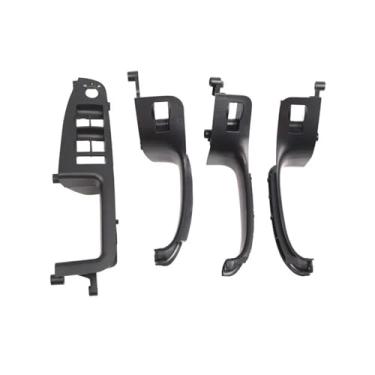 Imagem de Portas interiores do carro lidar com interruptor da janela painel puxar guarnição capa Compatível com audi a4 b6 b7 2002-2008(4PCS)