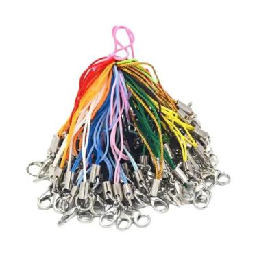 Imagem de Cordão De Segurança Preto Com Pingente, 50 Peças, Com Fecho Lagosta, C