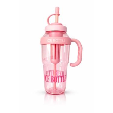 Imagem de Garrafa Esportiva 1,3 L com Canudo, Copo de Água Grande Capacidade, Polipropileno BPA Free, Tampa Antivazamento, Ideal para Academia, Trabalho, Escola e Atividades ao Ar Livre (Rosa bebê)