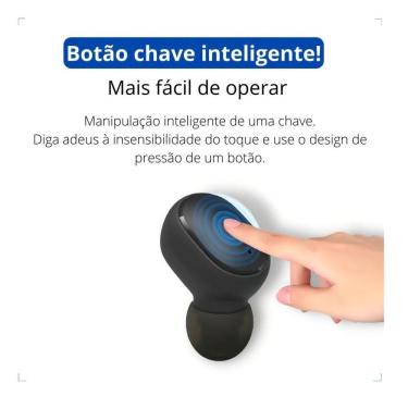 Imagem de Fone De Ouvido Bluetooth Preto Para Samsung S21