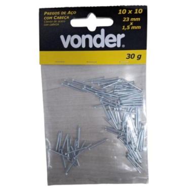 Imagem de Prego de Aço com Cabeça Vonder 10 x 10 30g