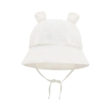 Imagem de Chapéu De Verão De Algodão Para Bebês, Chapéu De Sol Para Recém-nascid