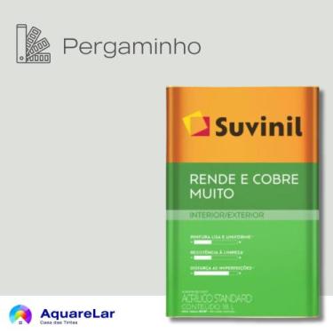 Imagem de Rende & Cobre Muito Suvinil Fosco 16L, PERGAMINHO