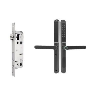 Imagem de Fechadura Inteligente Deslizante Slim À Prova d'Água 2.8CM Com Impress