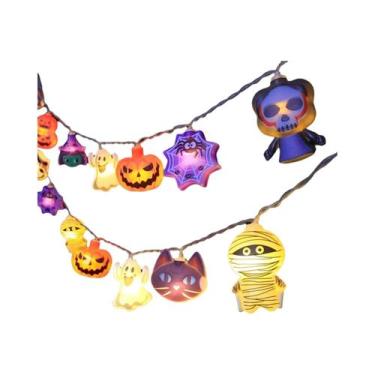 Imagem de Luzes De Cordão LED De Contos De Fadas Para Halloween, Operadas a Bate
