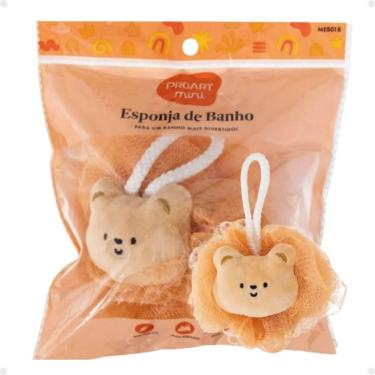 Imagem de Esponja De Banho Infantil Proart Mini Urso Meb01b