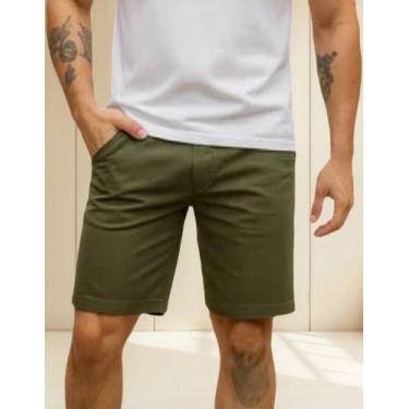 Imagem de Bermuda Sarja Masculina Estilo Elegante Confortável Versátil - Dixon J